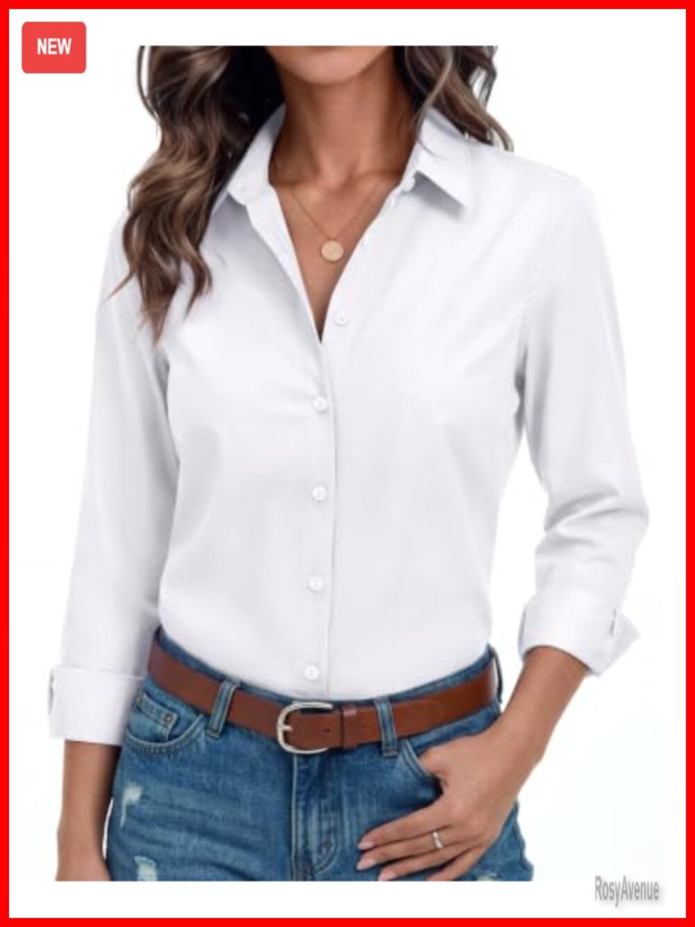 Wrinkle-Free Button Down Shirt Long Sleeve Business Dress Shirt